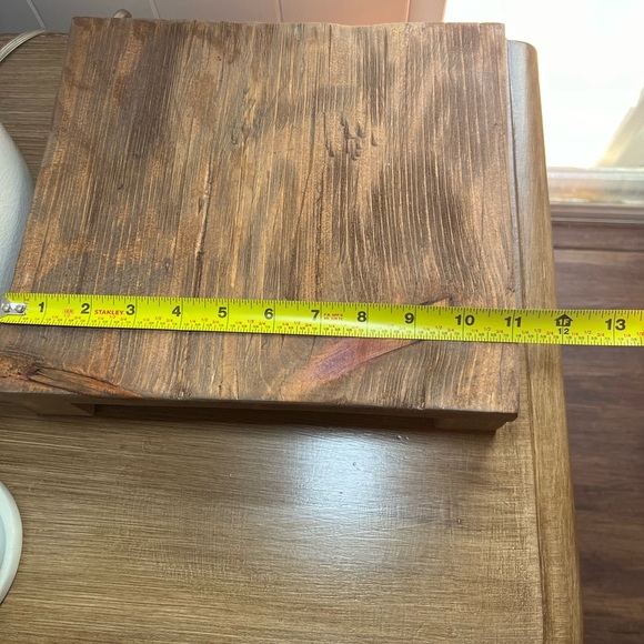 Rustic Wooden Riser for any decor in your home 11x10x2.25 NEW Handmade - Picture 5 of 8